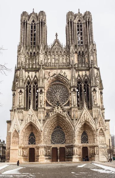 Katedrali Notre Dame Reims Fransa — Stok fotoğraf