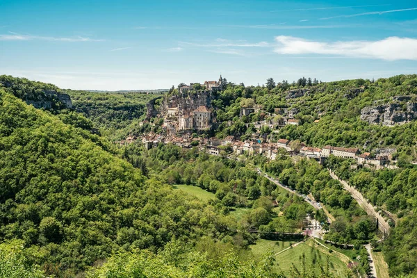 Rocamadour Ένα Όμορφο Γαλλικό Χωριό Μια Πλαγιά Του Midi Pyrenees — Φωτογραφία Αρχείου