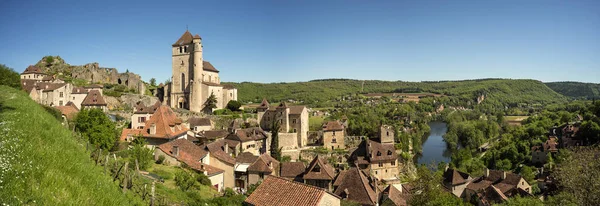 Medieval Village Saint Cirq Lapopie Midi Pyrenees France Saint Cirq — Stock Photo, Image