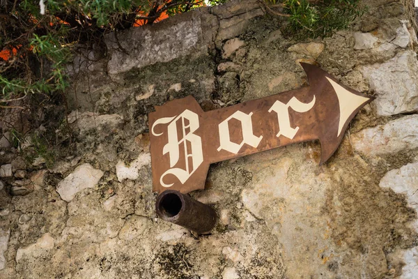 Bar işareti, Saint Paul de Vence, Fransız Rivera, Fransa