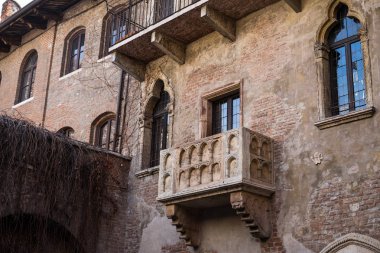 Veranda Juliet'in evin, Verona, İtalya