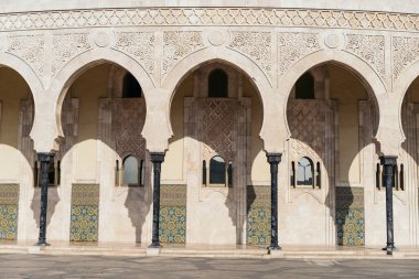 Hasan Ii Camii Kazablanka. Fas ve dünyanın en büyük 13'en büyük camisi olan.