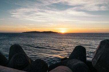 Günbatımı ufukta, Essaouira, Morocco