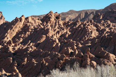 Parmak volkanik kaya, Dades Gorge, Morocco maymun 