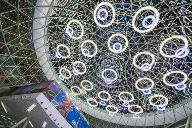 Marakeş, Fas - 13 Ocak 2017: Marakeş Menara Havaalanı iç. Marakeş, Fas Marakeş-Tensift-El Haouz bölgesinin başkenti hizmet veren uluslararası bir Havaalanı olduğunu.