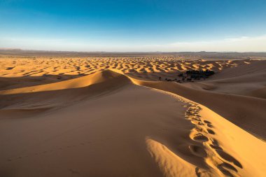 Ridge Erg African Dune, Merzouga, Fas