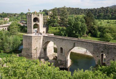 Besalu ortaçağ köyü, Katalonya, İspanya