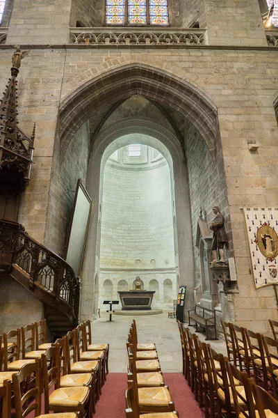 Vannes Francia Octubre 2016 Interior Catedral Vannes Catedral San Pedro —  Fotos de Stock