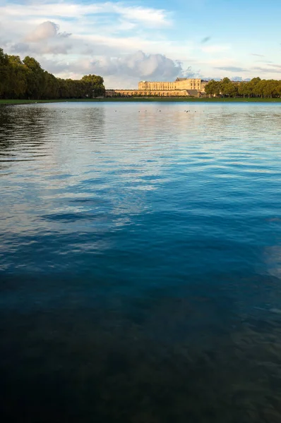 Versailles Vár Alkonyatkor Közelében Párizs Franciaország — Stock Fotó