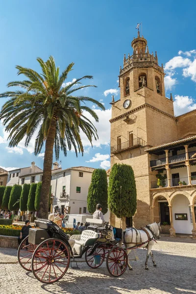 Ронда Испания Октября 2016 Церковь Санта Мария Майор Историческом Центре — стоковое фото