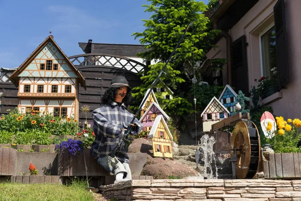 Zellenberg France June 2016 Fairy Tale Style Garden Traditional Elements — Stock Photo, Image