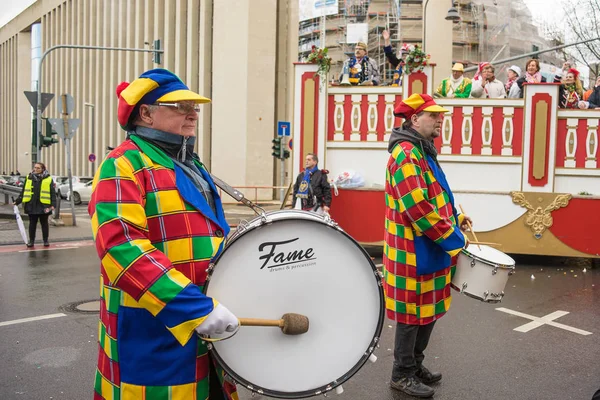 Cologne Alemania Febrero 2016 Gente Desfile Durante Carnaval Colonia — Foto de Stock