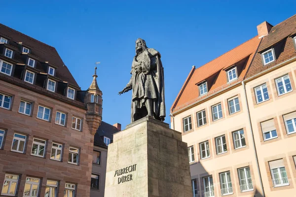 Nuremberg Diciembre 2016 Monumento Albrecht Durer Núremberg Alemania —  Fotos de Stock