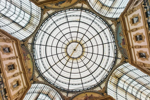 Milano Italia Novembre 2016 Cupola Vetro Della Galleria Vittorio Emanuele — Foto Stock