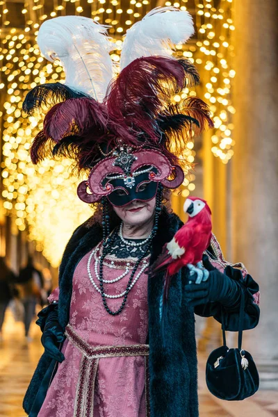 Venise Italie Février 2017 Les Gens Pendant Carnaval Venise Est — Photo