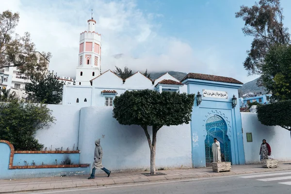 Bela Mesquita Chefchaouen Marrocos Chefchaouen Principal Cidade Província Mesmo Nome — Fotografia de Stock