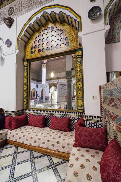Fes Maroc Janvier 2017 Intérieur Maison Familiale Ordinaire — Photo