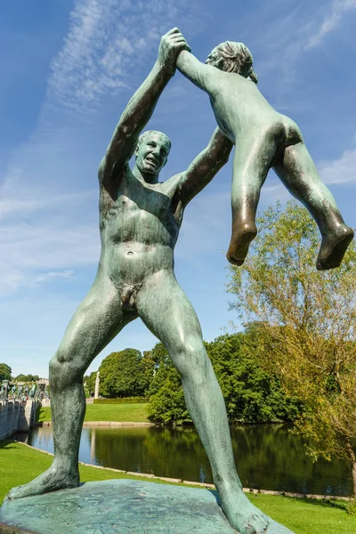 Oslo Norge Augusti 2015 Skulptur Gustav Vigeland 1869 1943 Vigelandsparken — Stockfoto