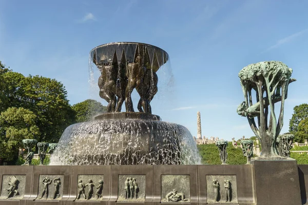 Oslo Noorwegen Augustus 2015 Sculptuur Van Gustav Vigeland 1869 1943 — Stockfoto