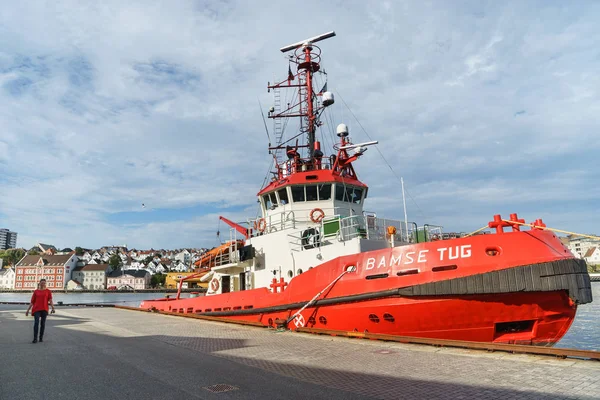Stavanger Norvège Août 2015 Bateau Dans Port Stavanger — Photo