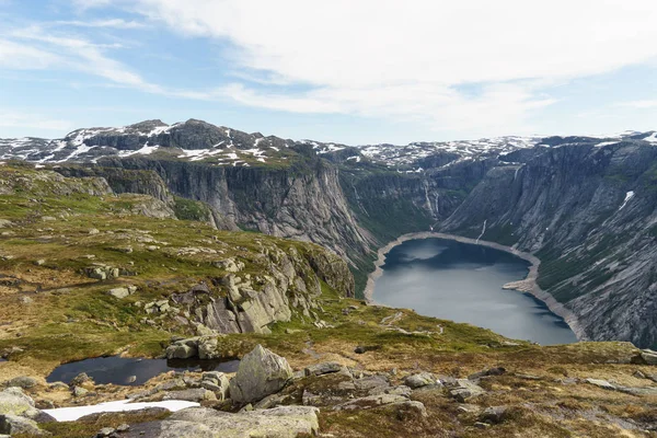 Moutains Trolltunga 에이드 노르웨이 — 스톡 사진