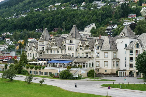 Voss Norway August 2015 Fleischer Hotel Facade Отель Построен 1889 — стоковое фото