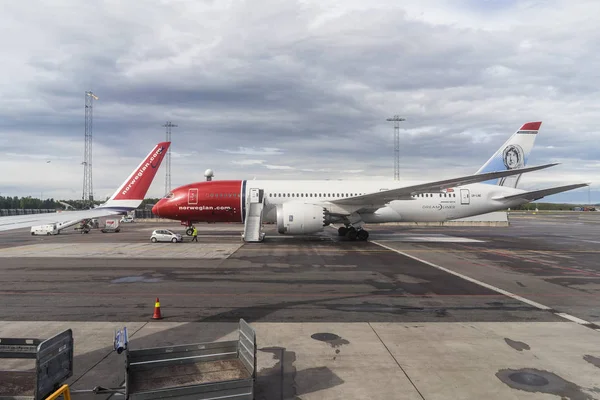 Oslo Noorwegen Mei 2017 Noors Air Shuttle Luchthaven Van Oslo — Stockfoto