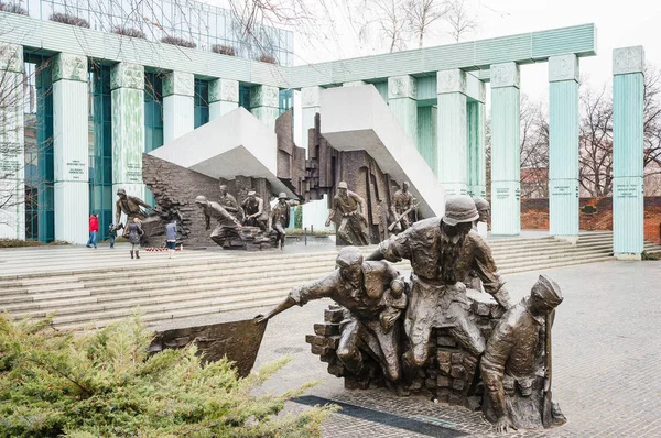 Βαρσοβία Πολωνία Ιανουαρίου 2015 Μνημείο Της Εξέγερσης Βαρσοβία Πολωνία — Φωτογραφία Αρχείου