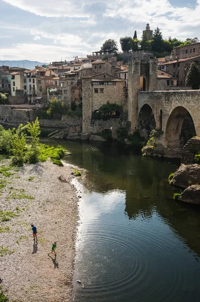 Besalu Mittelalterliches Dorf Katalonien Spanien — Stockfoto