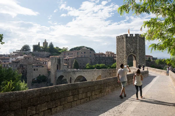 Vila Medieval Besalu Catalunha Espanha — Fotografia de Stock