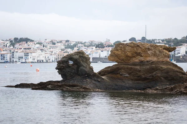 Vue Village Cadaques Costa Brava Catalogne Espagne — Photo