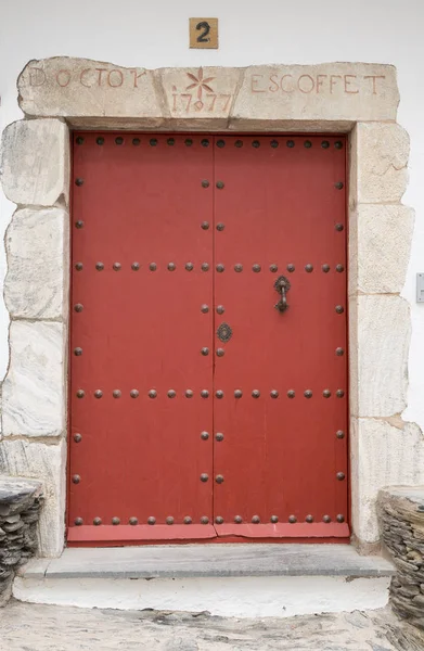Старая Входная Дверь Испания Европа — стоковое фото