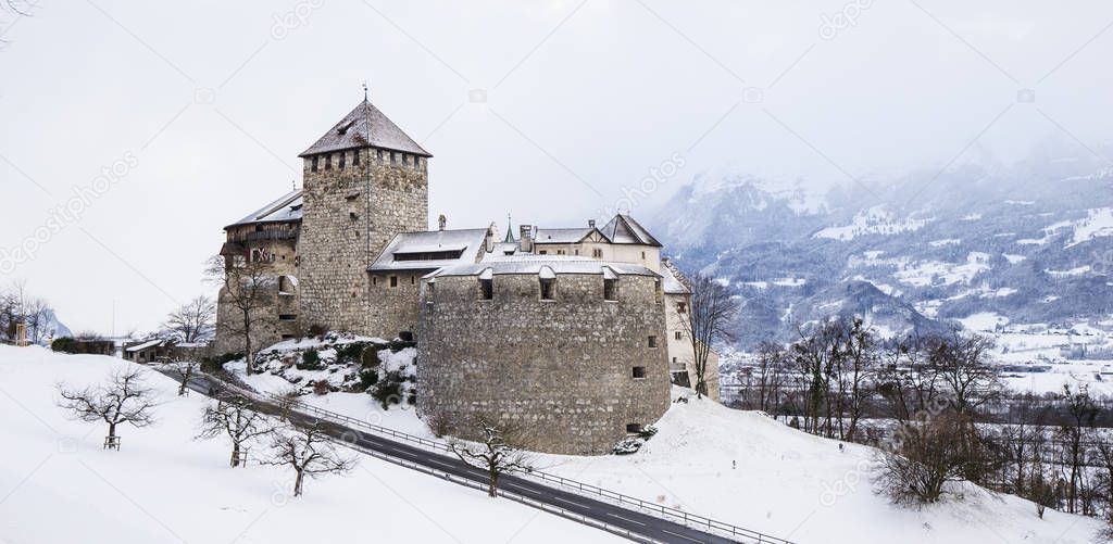 Buildings view in Liechtenstein 
