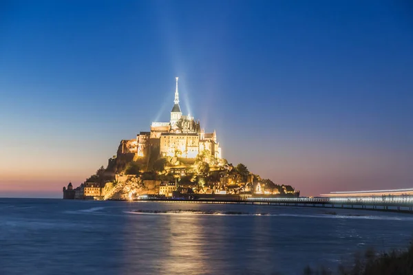 Abadia Mont Saint Michel Ilha Normandia Norte França Europa Durante — Fotografia de Stock