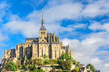 Mont Saint Michel Katedrali adada, Normandiya, Kuzey Fransa, Europe
