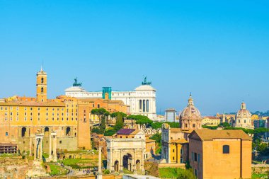 Roma Forumu Roma, İtalya Palatine tepeden görünümü