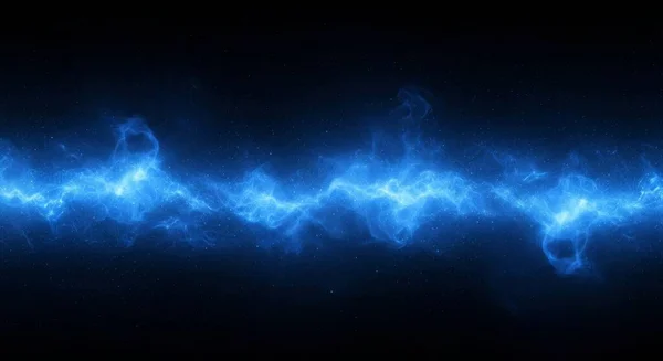Parlayan yıldız çizgilerine sahip mavi alan, bilgisayar destekli arkaplan.