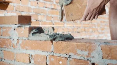 Çimento duvar ev inşa.