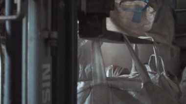 Tahıl büyük çanta Forklift kamyon yükler