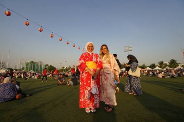 Selangor, Malezya - 20 Temmuz 2019: Panasonic Ulusal Spor Kompleksi Shah Alam 'da 43. Görüntü belli bir tahıl ya da gürültü ve yumuşak odak içerir.