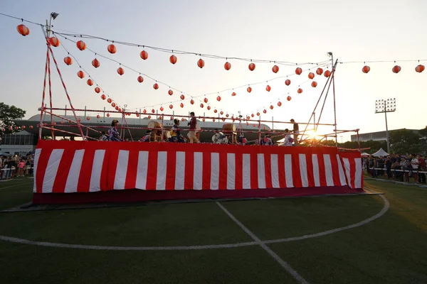 Selangor Malezja Lipca 2019 Bon Odori Dance Performance Festiwalu Bon — Zdjęcie stockowe