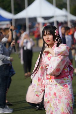 Selangor, Malezya - 20 Temmuz 2019: Panasonic Ulusal Spor Kompleksi Shah Alam 'da 43. Görüntü belli bir tahıl ya da gürültü ve yumuşak odak içerir.