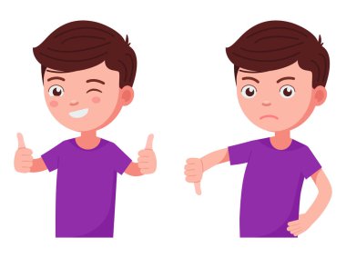 Çocuk tutan parmağını yukarı ve aşağı