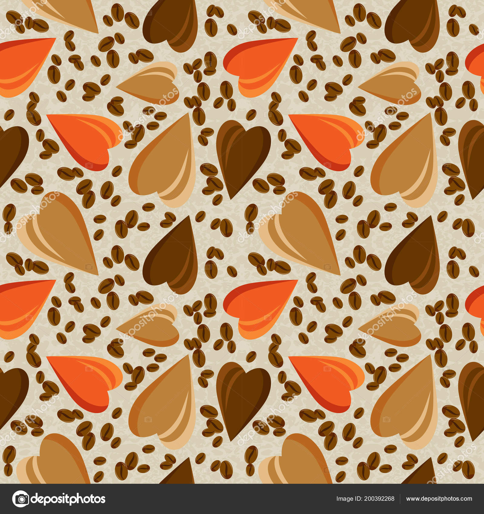 Seamless Pattern Realistic Coffee Beans Coffee Background Seamless Pattern Design Seamless Pattern Realistic Coffee Beans Coffee Background Seamless Pattern Design