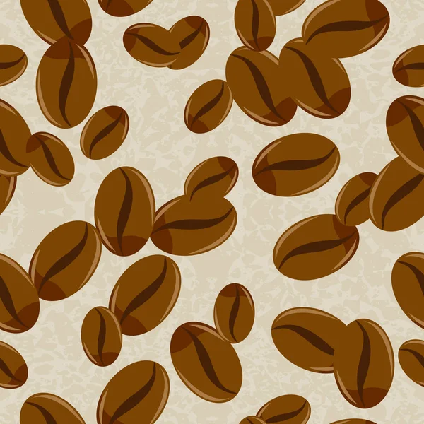 Seamless pattern wallpaper, coffee beans design .  Seamless texture. realistic coffee grains on a light background.