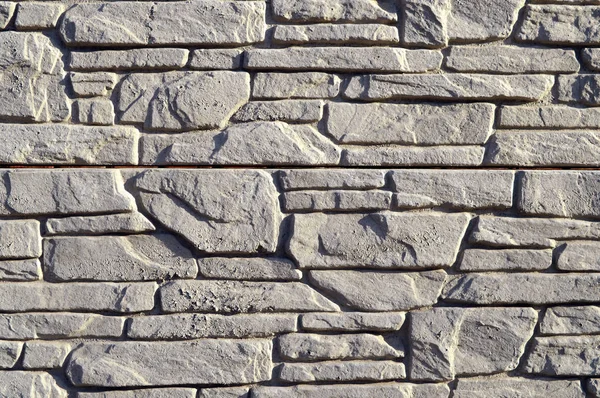 Textured Stone Walls Built Large Rough Stones Held Together Lumps — Stock Photo, Image