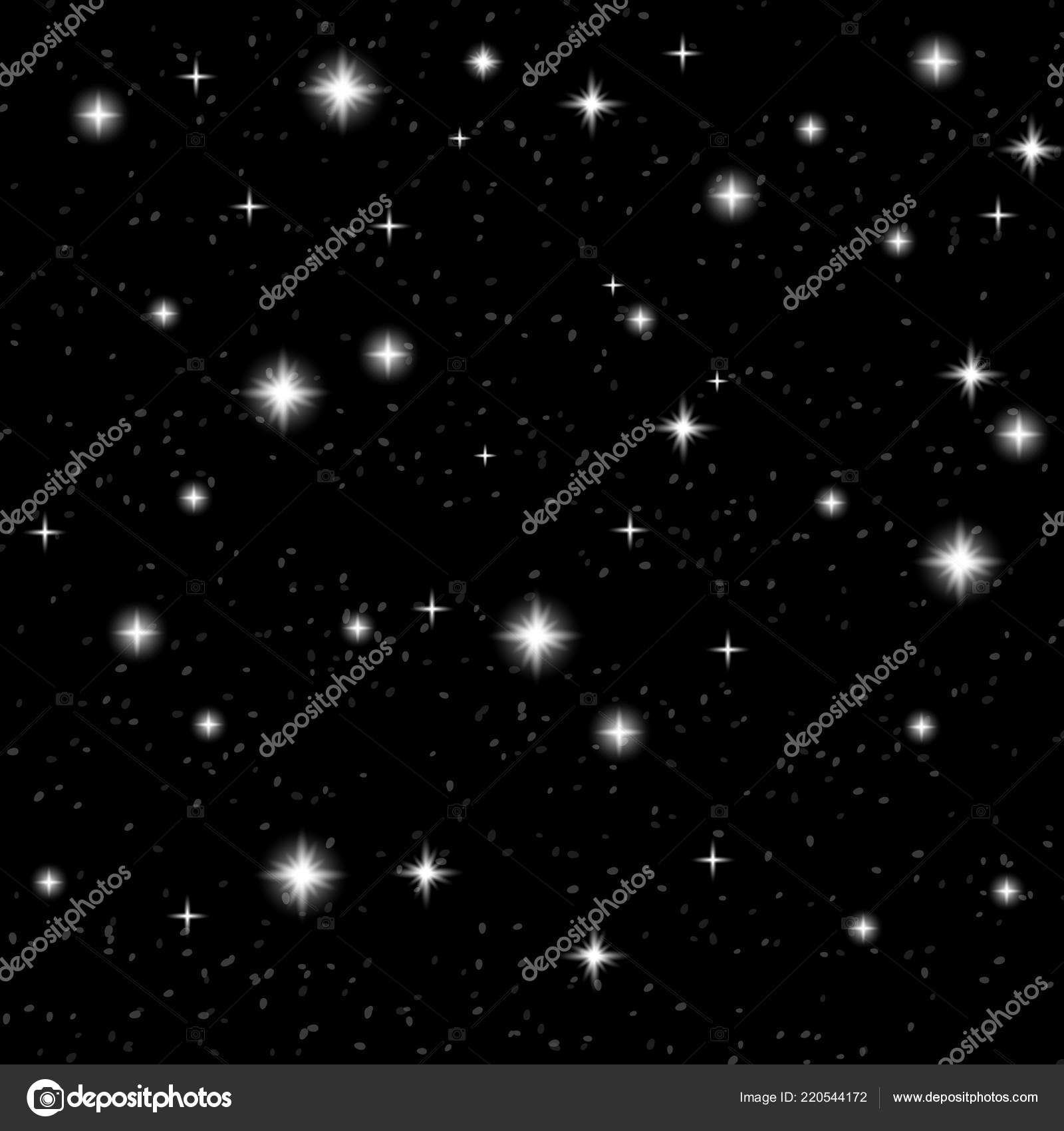 Black Starry Night Wallpaper Night Sky Stars Black Background Dark Astronomy Space Template Galaxy Stock Photo C Fosonya
