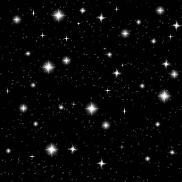 Noche Navidad Estrellas Oscuro Cielo Nocturno Textura Estrella Estrellas Brillantes — Archivo Imágenes Vectoriales