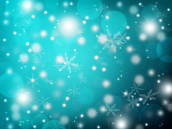 Éjszakai Fagyott Háttér Panoráma Téli Időjárás Hóvihar Karácsonykor Holiday Hátteret — Stock Fotó