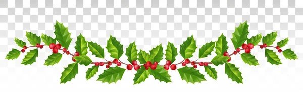 Holly bitki tasarım öğesi, yazdırma, çerçeveyle Noel Kış tatilleri ile bağlı. davetiye, tebrik kartları, posterler, satış. holly yaprakları ve kırmızı meyveler ile Noel çelenk. Vektör. Eps10